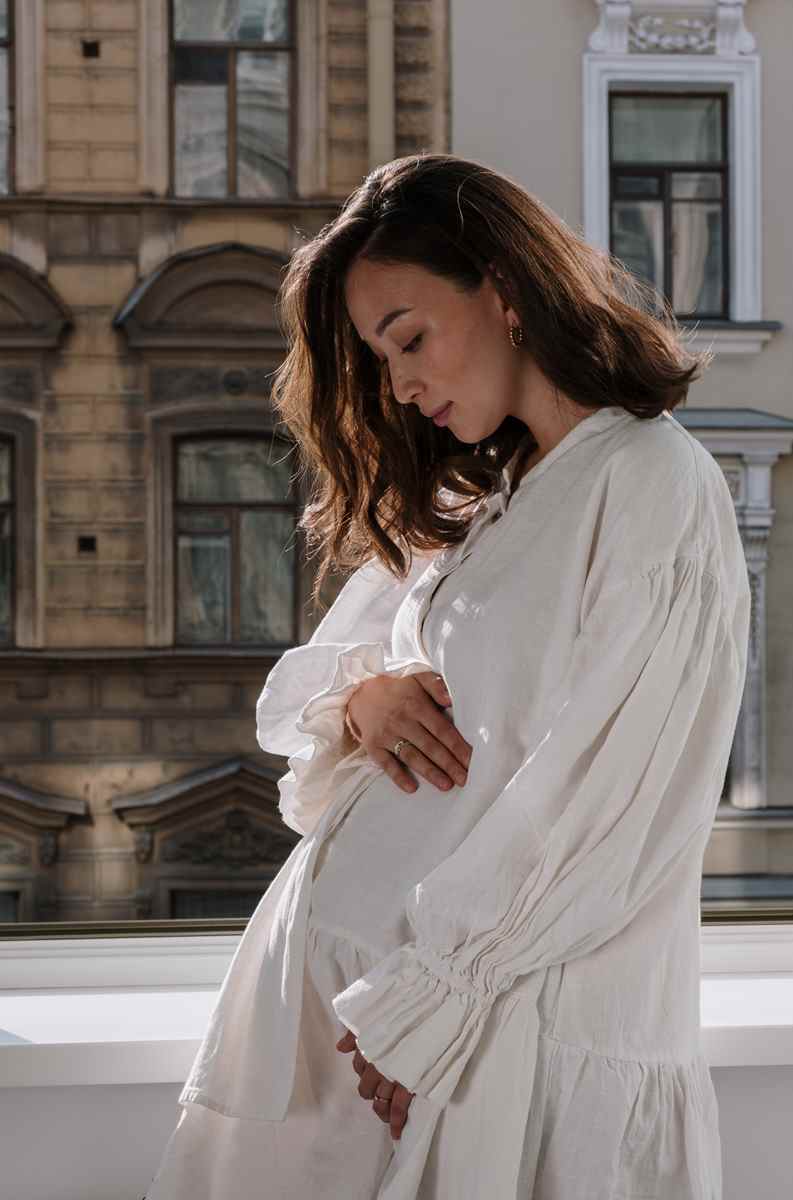 Femme enceinte attendant un massage à Accent Massage à Mulsanne
